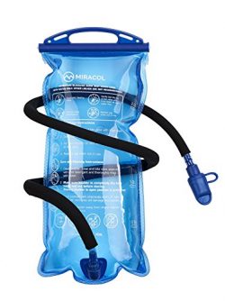 MIRACOL Hydration Bladder 2 Liter 70 oz BPA Free Water Reservoir – Leak Proof Hydration Pa ...