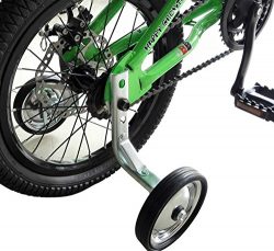 CHILDHOOD Iron Rubber Bike Training Wheels for Kids Girls Boys(14 to 18 inch)