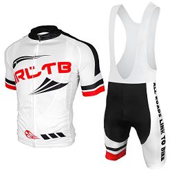 Arltb Cycling Jersey and Bib Shorts Set Bicycle Bike Short Sleeve Jersey Clothing Apparel Suit P ...