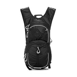 Mountain Bike Cycling Backpack Waterproof for Men Women Lightweight Helmet Hydration Pack 12L (B ...