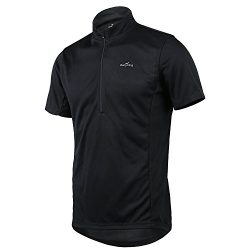 Short Sleeve Cycling Jersey Men’s Quick Dry Basic Shirts BLACK L