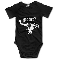 Baby 100% Cotton Short Sleeve Bodysuits Vest Rompers For Got Dirt Bike Motorcross Racing