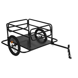 Blackpoolfa Steel Bike Cargo Trailer with Connector | Foldable Bicycle Luggage Trailer with 16 i ...