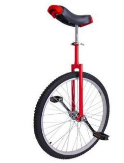 24 inch Wheel Unicycle Red