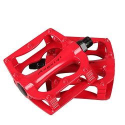 Anti-skid Lightweight Red Aluminum Bike Pedals For MTB Road BMX Bicycle