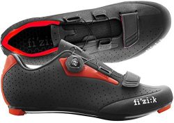 Fizik R5 UOMO BOA Road Cycling Shoes, Black/Red, Size 43  Black/Red