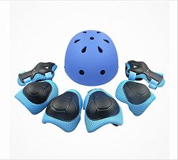 shuangjishan Child Multi-Sport Helmet With Knee Pads Elbow Wrist Protection Set for Skateboard C ...