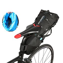 Ideashop Saddle Bag, 100% Waterproof Bike Bicycle Saddle Bag, 10L Bike Seat Bag Under Seat Packs ...