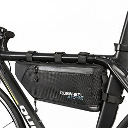 Allnice Bike Frame Bag 3-4L Frame Pouch Waterproof Bike Storage Bag Mountain Road MTB Bicycle Tr ...