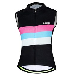 Aogda Cycling Vests Jerseys Women Bike Shirts Sleeveless Clothing Ladies Biking Shorts Bicycle T ...