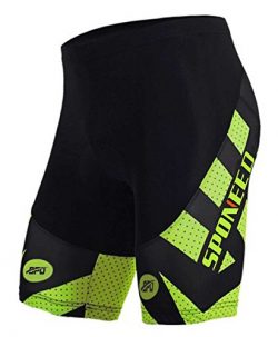 sponeed Men’s Cycle Shorts Tights Biking Bicycle Bottoms Gel Padds Outdoor Cycling Chamois ...