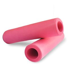 Silicone Handlebar Grips For Mountain MTB Bicycle Cycling Bike (Pink)