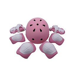 Lucky-M Kids Outdoor Sports Protective Gear ,Boys and Girls Safety Pads Set [Helmet ,Knee&El ...