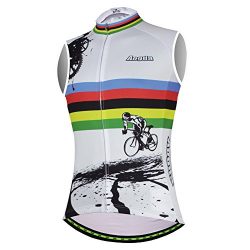 Aogda Cycling Vests Jerseys Women Bike Shirts Sleeveless Clothing Ladies Biking Shorts Bicycle T ...