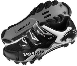 Venzo Mountain Bike Bicycle Cycling Shimano SPD Shoes Black 45