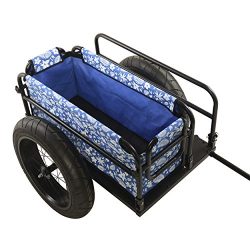 Cycle Force EV Bicycle Cargo & Surfboard Trailer with Blue Cover