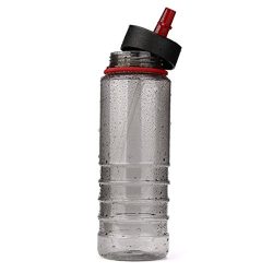 HP95 Water Bottle with Straw,800ML/27oz BPA Free Straw Sports Water Bottle Drinks Sports Hydrati ...