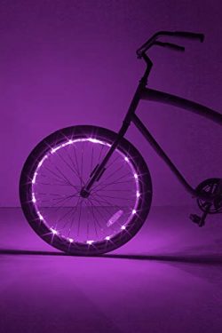 Brightz, Ltd. Wheel LED Bicycle Accessory Light (for 1 Wheel), Purple