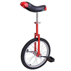 Astonishing RED 18 Inch In Mountain Bike Wheel Frame 18″ Unicycle Cycling Bike With Comfor ...