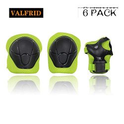 VALFRID Kids Sports Safety Knee Elbow Wrist Protective Pads, Suitable Skateboard,Biking,Mini Bik ...