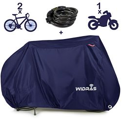 Widras Bicycle Motorcycle Cover Outdoor Storage Bike Heavy Duty Rip stop Material, Waterproof &a ...