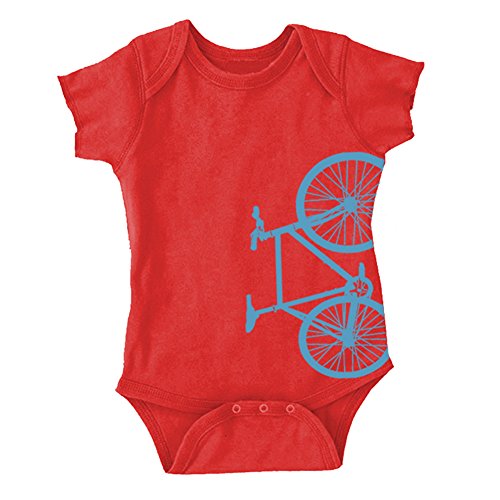 I Heart Analogue Fixed Gear Bicycle Fixie Bike Baby Onesie. Red. 1 ...