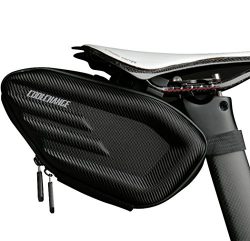 Cool Change Bike Wedge Saddle Bag, 3D Shell Waterproof Mountain Road Bicycle Under Seat Pack, Re ...