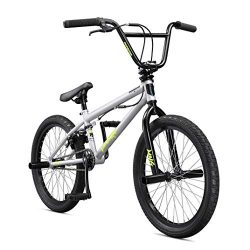 Mongoose Legion L10 20″ Freestyle BMX Bike, Silver