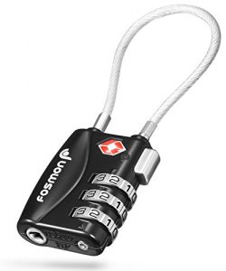 TSA Approved Luggage Locks, Fosmon 3 Digit Combination Padlock Codes with Alloy Body for Travel  ...