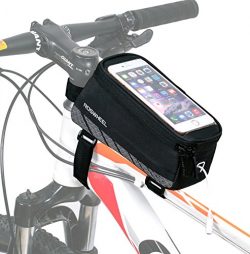 ArcEnCiel Cycling Bike Bicycle Frame iPhone Holder Pannier Mobile Phone Case Bag Pouch For ≤ 5.7 ...