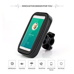 Waterproof Bike Mount Holder For Cellphone,Motorcycle&Bike Waterproof Bag Cycling Phone Hold ...